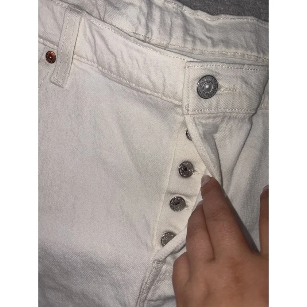levis 501 shorts white‎ button fly nwt 18w